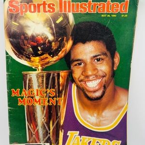 Sports Illustrated Magic’s Moment May 26 1980 Magic Johnson NBA Lakers Vintage